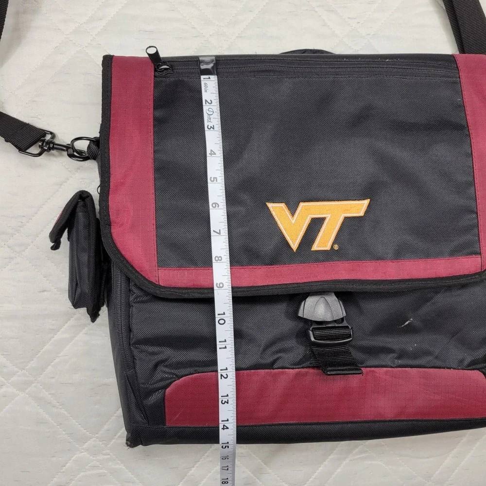 Logo Inc. Virginia Tech Hokies black & burgundy laptop / briefcase